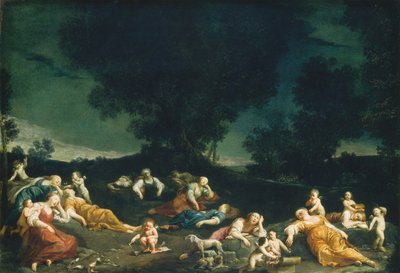Cupidons désarmant des nymphes endormies, vers 1690-1705 - Giuseppe Maria Crespi