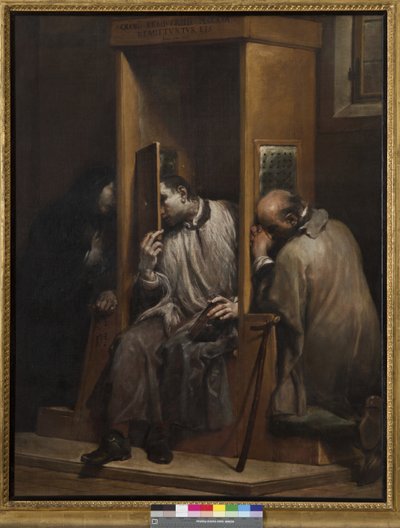 Saint Jean de Népomucène entend la confession de la Reine de Bohême, 1729-41 - Giuseppe Maria Crespi