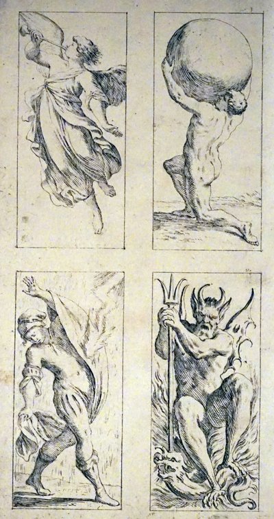 Cartes de tarot du XVIIe siècle par Giuseppe Maria Mitelli - Giuseppe Maria Mitelli
