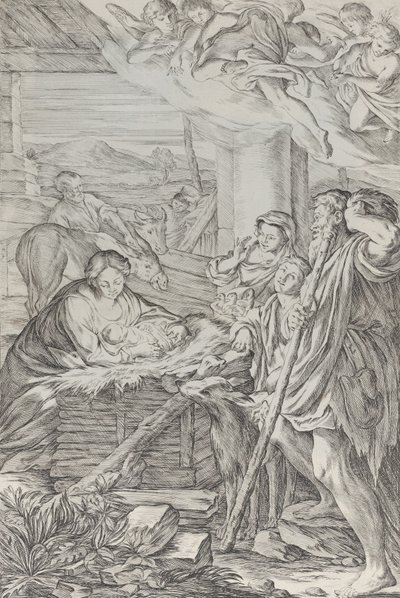 Adoration des bergers, 1654-1718 - Giuseppe Maria Mitelli