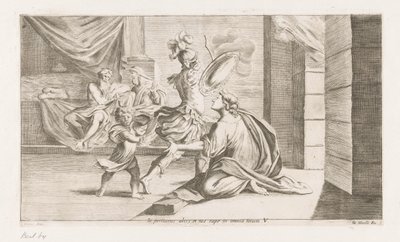 Énée part pour la bataille (Omzwervingen van Aeneas, série) - Giuseppe Maria Mitelli