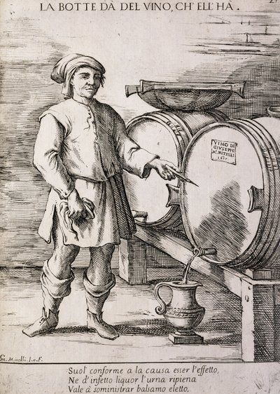 Tonneau donnant le vin qu