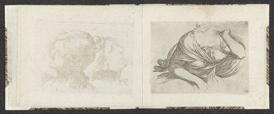 Bovenlichaam van een vrouw - Giuseppe Maria Mitelli