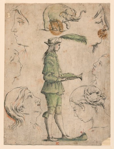 Épreuves pour Quatre Planches de "Alfabeto in Sogno" : Lettre E - Giuseppe Maria Mitelli