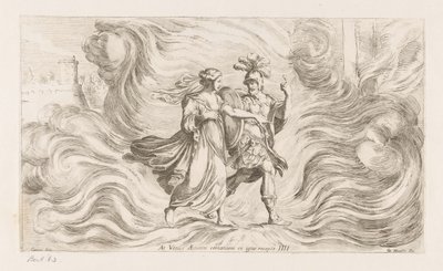 Vénus sauve Énée des flammes - Giuseppe Maria Mitelli