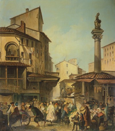 Marché à Florence - Giuseppe Moricci