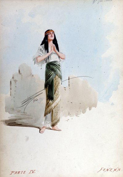 Costume de Fenena par Giuseppe Palanti dans l