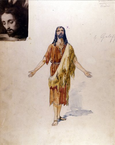 Richard Strauss : "Salomé" costume par Giuseppe Palanti pour le rôle de Jokanaan pour le théâtre La Scala de Milan en 1912 - Giuseppe Palanti