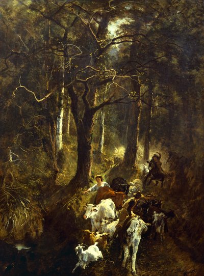 Pâturage à Fontainebleau - Giuseppe Palizzi