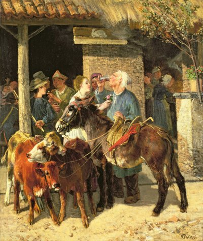 Le marchand de veaux - Giuseppe Palizzi