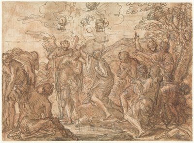 Baptême du Christ dans le Jourdain - Giuseppe Passeri