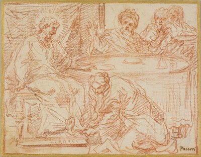 Madeleine lave les pieds du Christ - Giuseppe Passeri