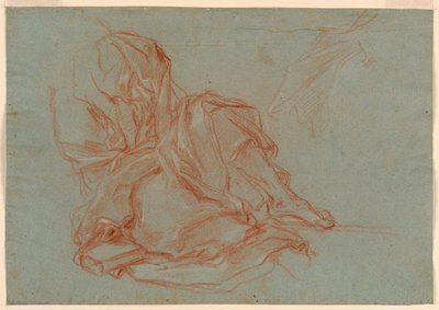 Études pour un jeune homme, draperie - Giuseppe Passeri