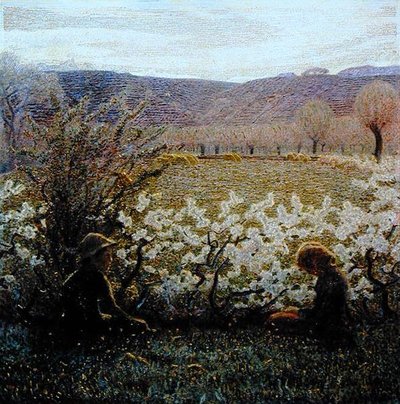 Champ en fleurs - Giuseppe Pellizza da Volpedo