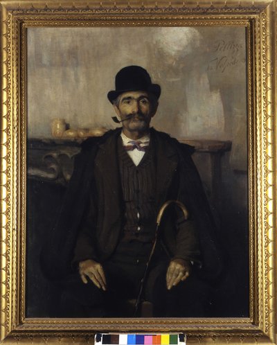 Giuseppe Giani, le médiateur (Portrait de Giuseppe Giani le médiateur). Peinture de Giovanni Pellizza da Volpedo - Giuseppe Pellizza da Volpedo