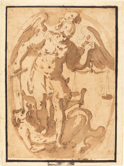 Saint Michel avec Lucifer - Giuseppe Porta