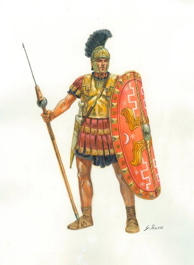 Rome antique : un soldat de la Garde prétorienne - Illustration de Giuseppe Rava - Giuseppe Rava