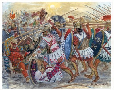 Bataille de Counaxa - Giuseppe Rava