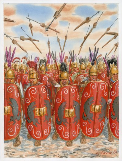 Légionnaires romains républicains en bataille - Giuseppe Rava