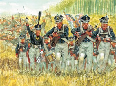 Campagne de Russie : infanterie de ligne russe contre l