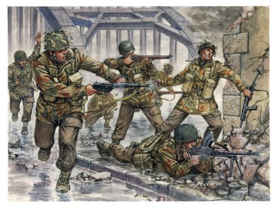 Seconde Guerre mondiale : parachutistes anglais surnommés « Diables rouges » pendant l