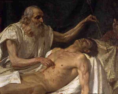 Saint Sébastien (détail) - Giuseppe Sciuti