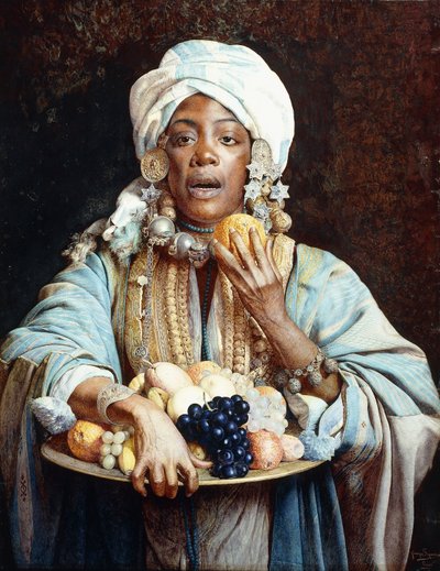 Un vendeur de fruits nord-africain - Giuseppe Signorini