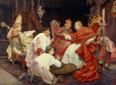 Cardinaux dans un intérieur - Giuseppe Signorini