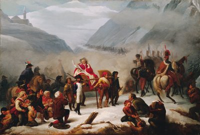 Le pape Pie VII traverse les Alpes - Giuseppe Sogni