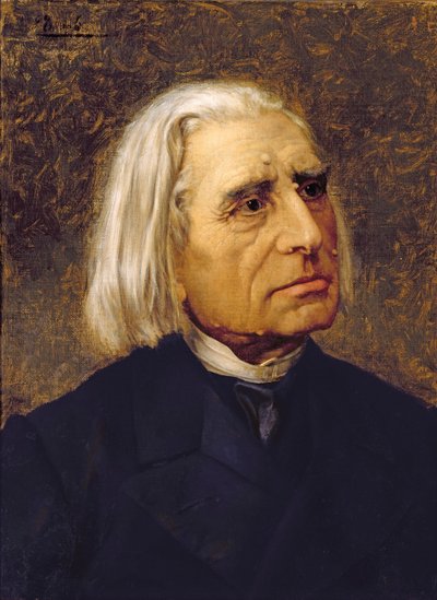 Portrait de Franz Liszt (1811-86) - Giuseppe Tivoli