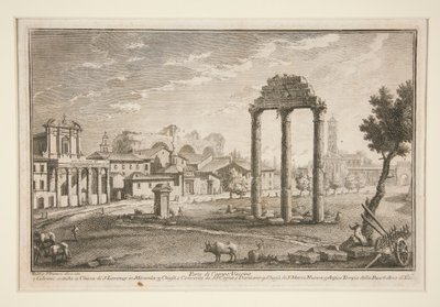 Partie du Campo Vaccino - Giuseppe Vasi