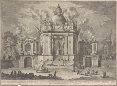 La Prima Macchina pour la Chinea de 1771 : Le Temple d