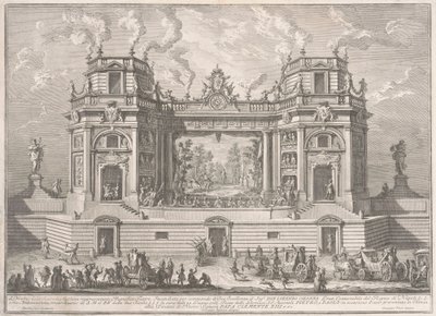 La Seconde Machine pour la Chinea de 1761 : Un Magnifique Théâtre - Giuseppe Vasi