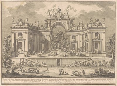 La Prima Macchina pour la Chinea de 1766: Le Palais d