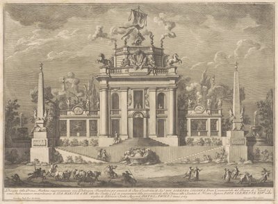 La Prima Macchina pour la Chinea de 1769: Une "Deliziosa" - Giuseppe Vasi, after Giuseppe Palazzi, after Paolo Posi