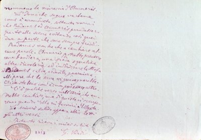Lettre manuscrite de Giuseppe Verdi à Antonio Ghislanzoni - Giuseppe Verdi