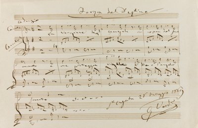 Citation musicale de La forza del destino, St Agata, 28 mai 1869, 1869 - Giuseppe Verdi