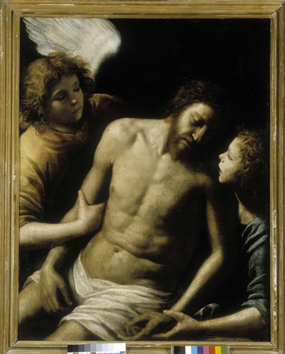 Le Christ mort soutenu par deux anges - Giuseppe Vermiglio