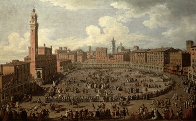 Le Palio, Piazza del Campo, Sienne - Giuseppe Zocchi