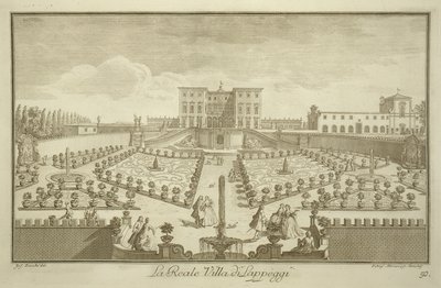 Villa Lappeggi, de Vues de Toscane, publié vers 1744-57 - Giuseppe Zocchi