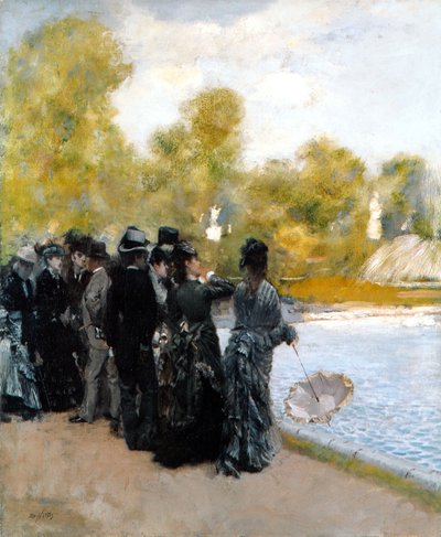 Le bassin du Jardin du Luxembourg - Giuseppe de Nittis