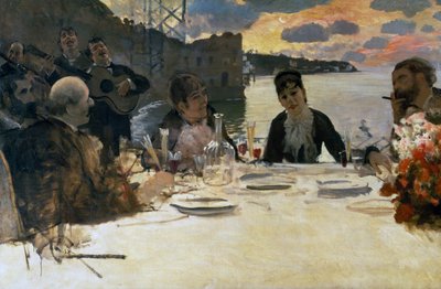 Déjeuner à Posillipo, vers 1879 - Giuseppe or Joseph de Nittis