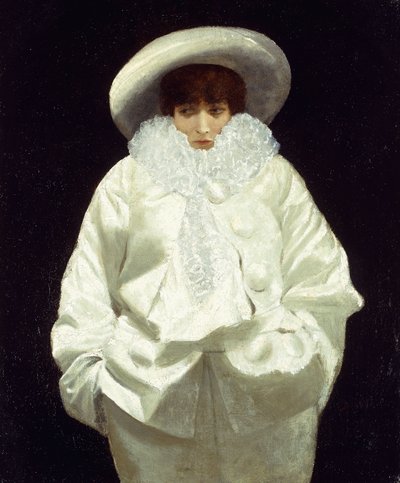 Sarah Bernhardt en Pierrot - Giuseppe or Joseph de Nittis