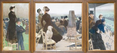 Les courses au Bois de Boulogne - Giuseppe or Joseph de Nittis