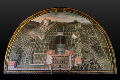 Palais Pitti, jardins de Buboli et fort du Belvédère à Florence - Giusto Utens