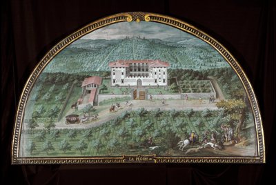 Vue de la Villa La Peggio près de Florence, Italie - Giusto Utens
