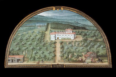 Vue de la Villa la Magia près de Pistoia, Italie - Giusto Utens