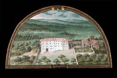 Vue de la Villa la Magia près de Pistoia, Italie - Giusto Utens