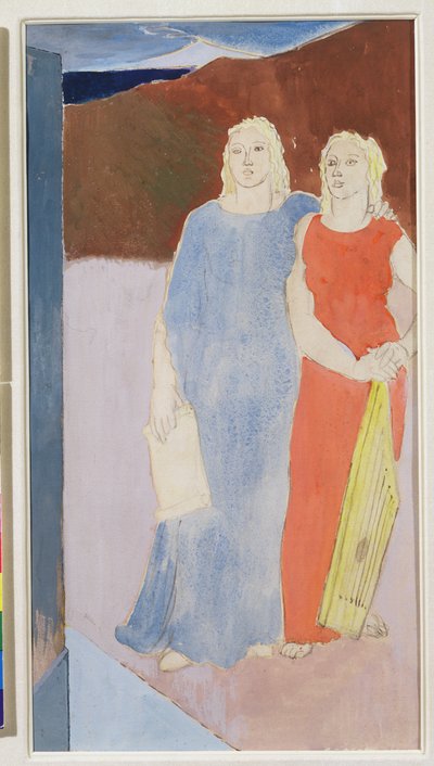 Deux muses au tombeau d