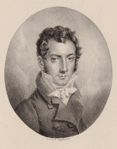 Portrait du violoniste et compositeur Josef Mayseder - Godefroy Engelmann